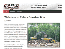 Tablet Screenshot of petersconst.com
